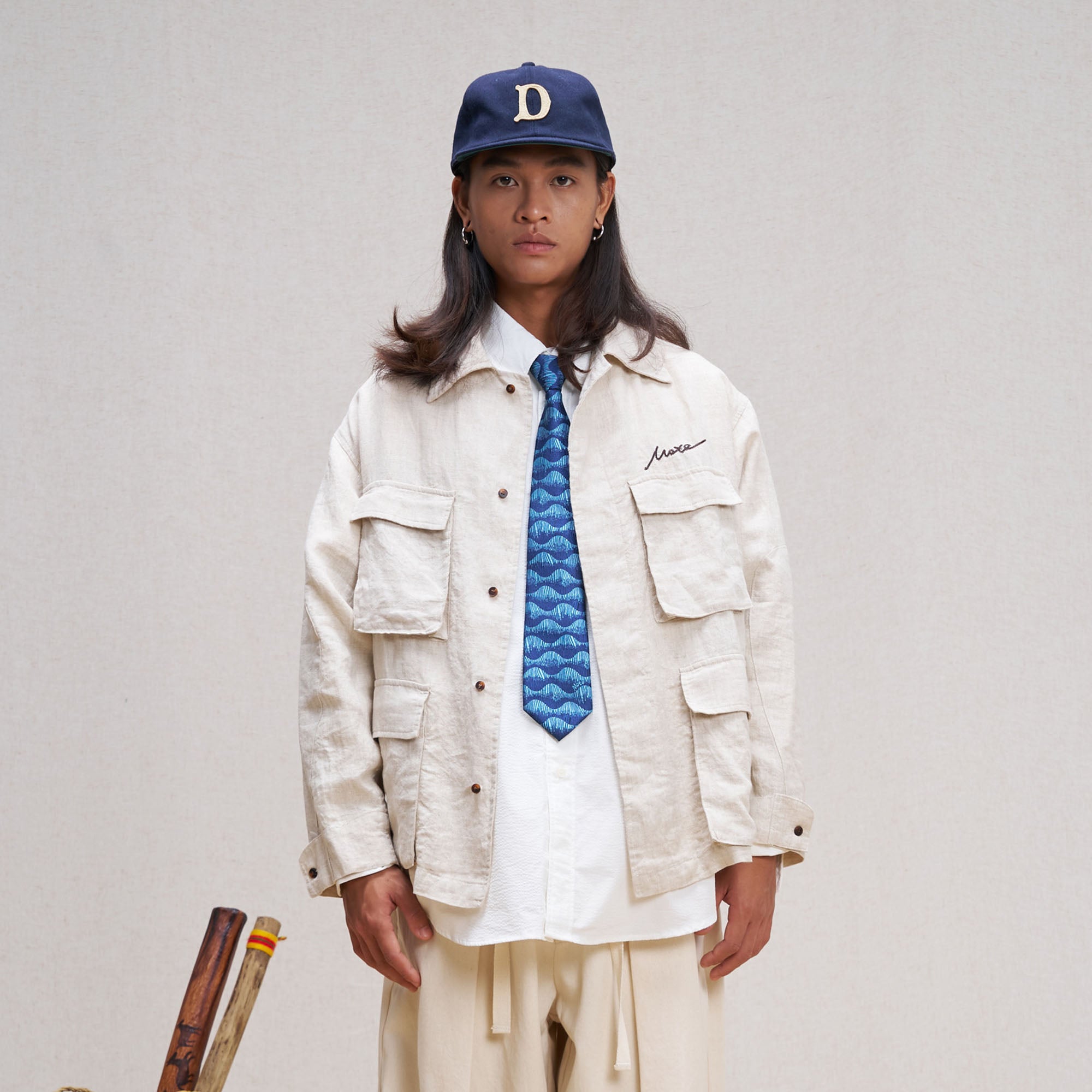 UNLIMITED MOTE Multi-Pocket Linen Shirt-Shirt-S-Purple-Free Shipping Leatheretro