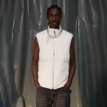 RECOVER ZONE Essential Windproof Down Vest-Vest-S-White-Free Shipping Leatheretro