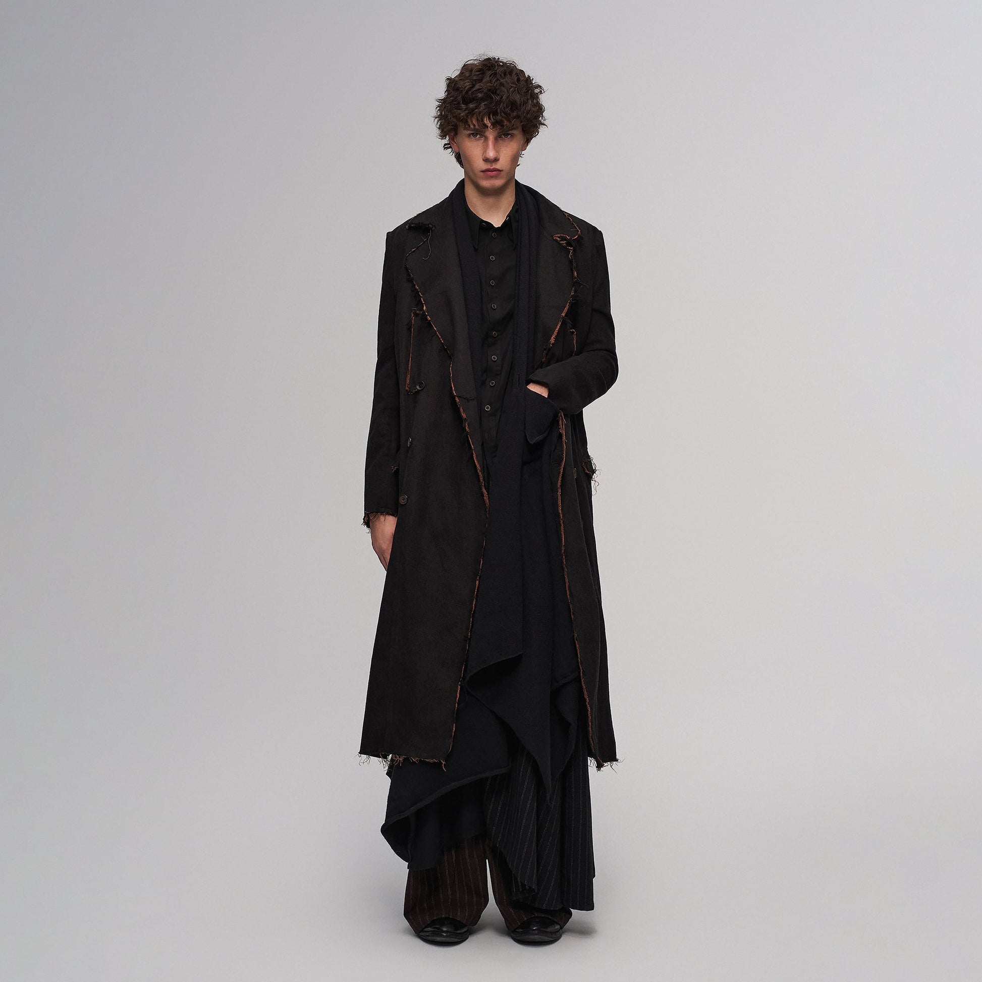 ILNya Nieternite Nifutur Raw-Edge Wool-Blend Longline Coat-Jacket-S(0)-Free Shipping Leatheretro