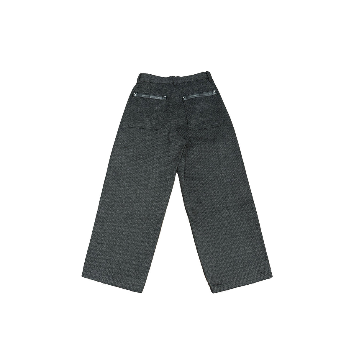 RICHILL Panel Pleated Wide-Leg Trousers-Jeans-S-Free Shipping Leatheretro
