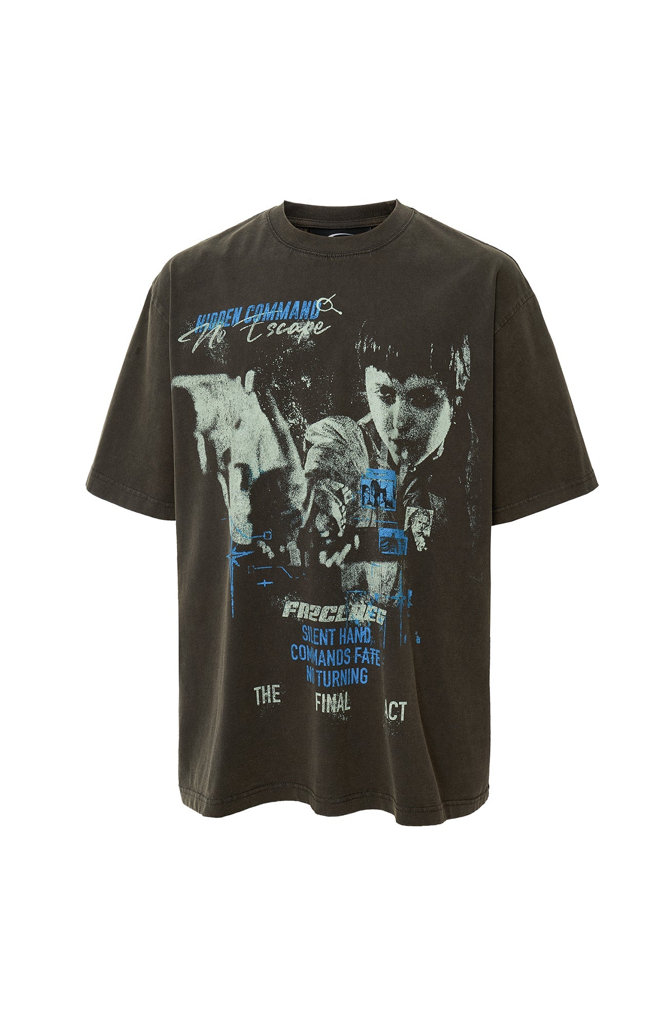 F2CE Washed Graphic Tee-T Shirt-S-Free Shipping Leatheretro