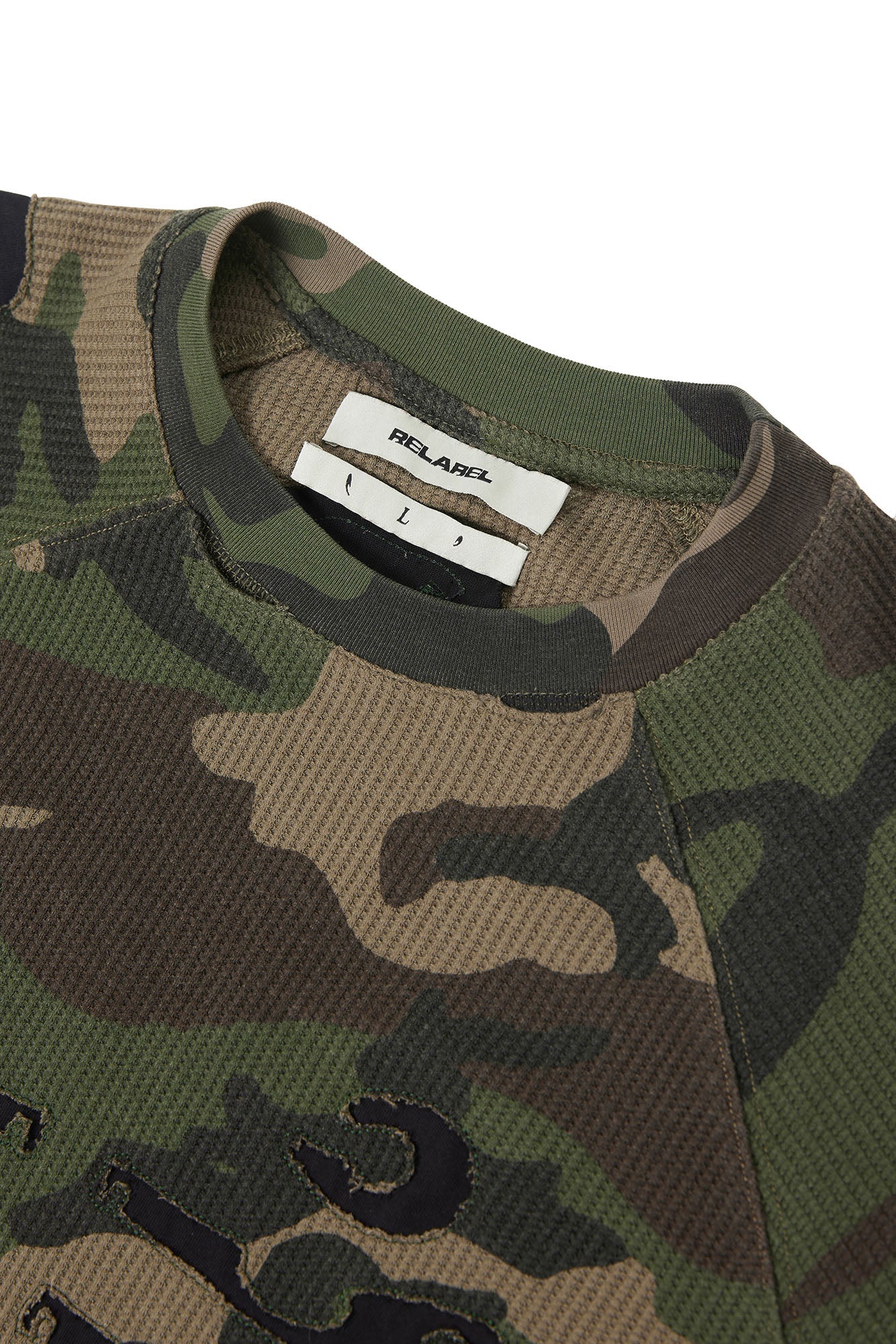 RELABEL Camo Detachable Hood Skeleton Graphic Tee-T Shirt-XS (Preorder)-Free Shipping Leatheretro