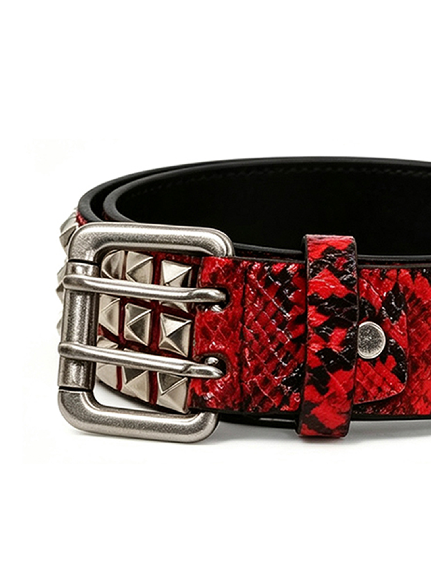 CYCYCY Punk Snakeskin Studded Belt-Belt-One Size-Free Shipping Leatheretro