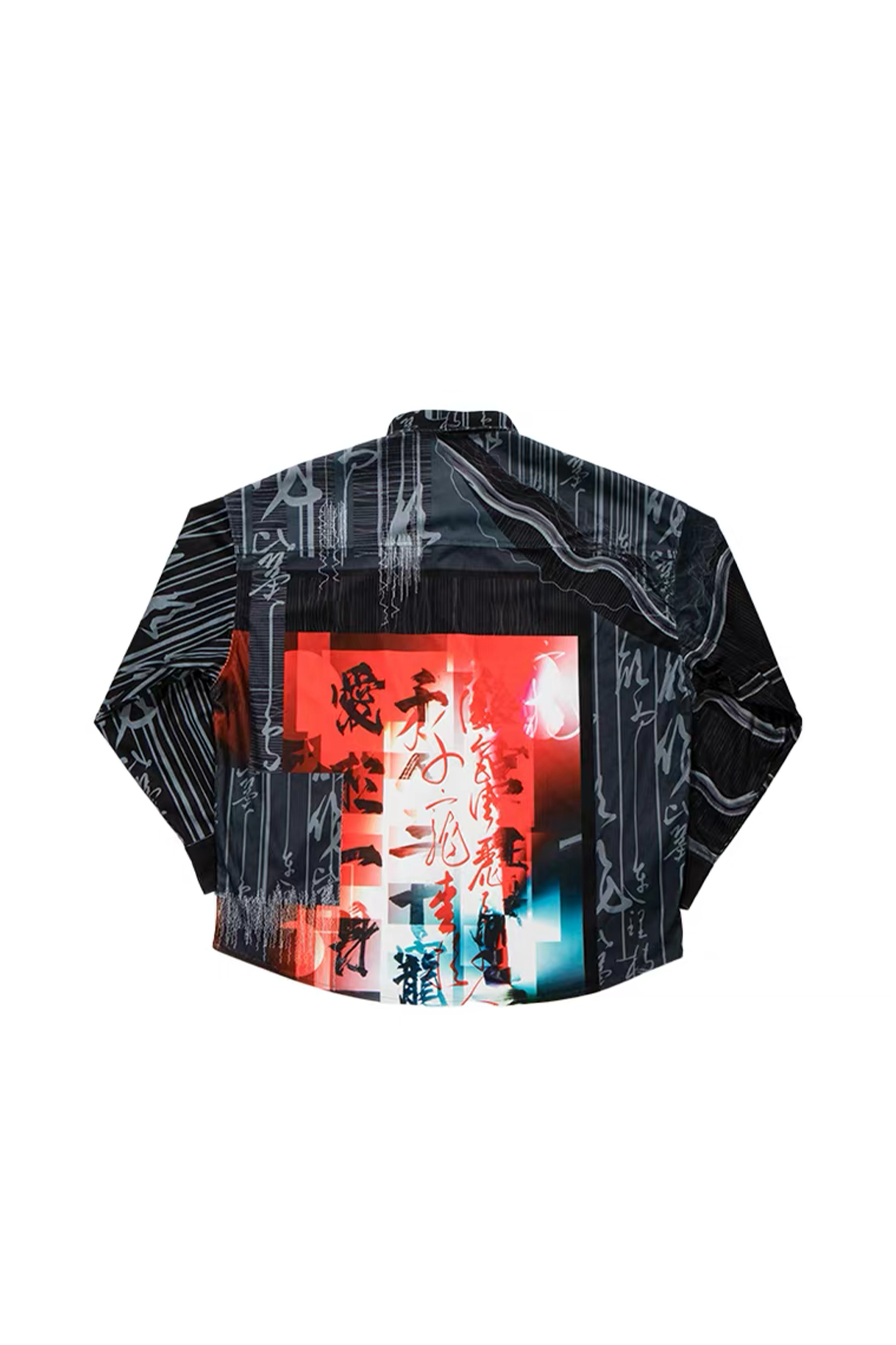 MASH UP ASIA Tang Calligraphy Graphic Oversized Shirt-Shirt-M-Free Shipping Leatheretro