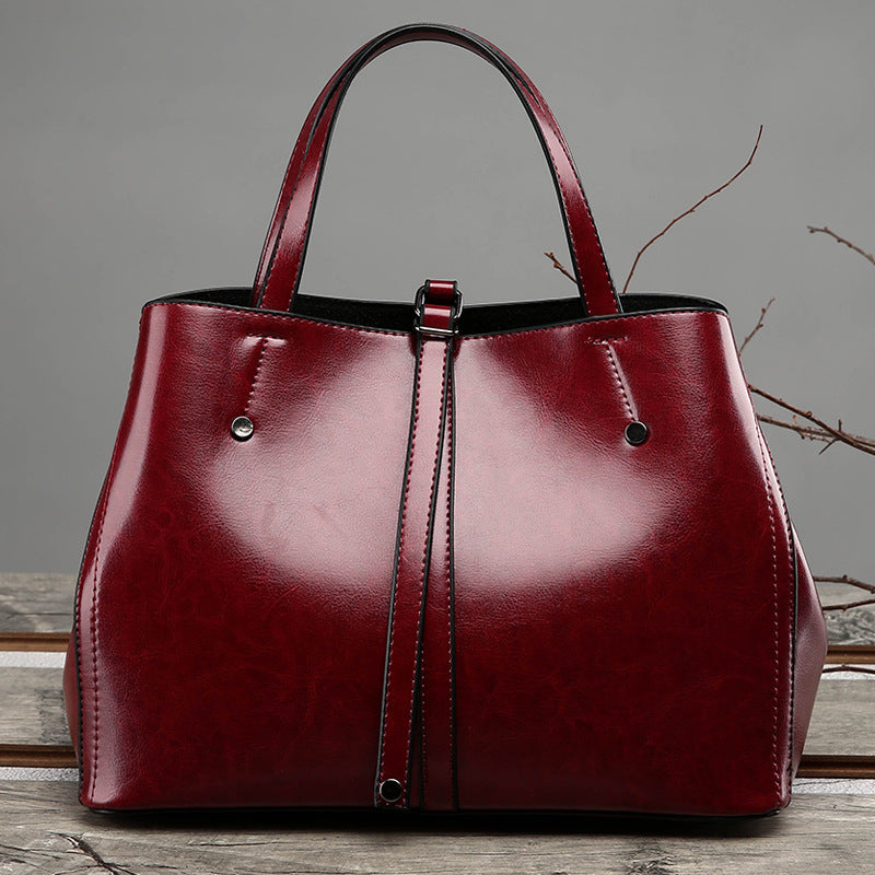 Luxury Retro Women's Hand-carrying Bag - Modern Leather Style Handbag-Handbags-Black Single Piece-Free Shipping Leatheretro