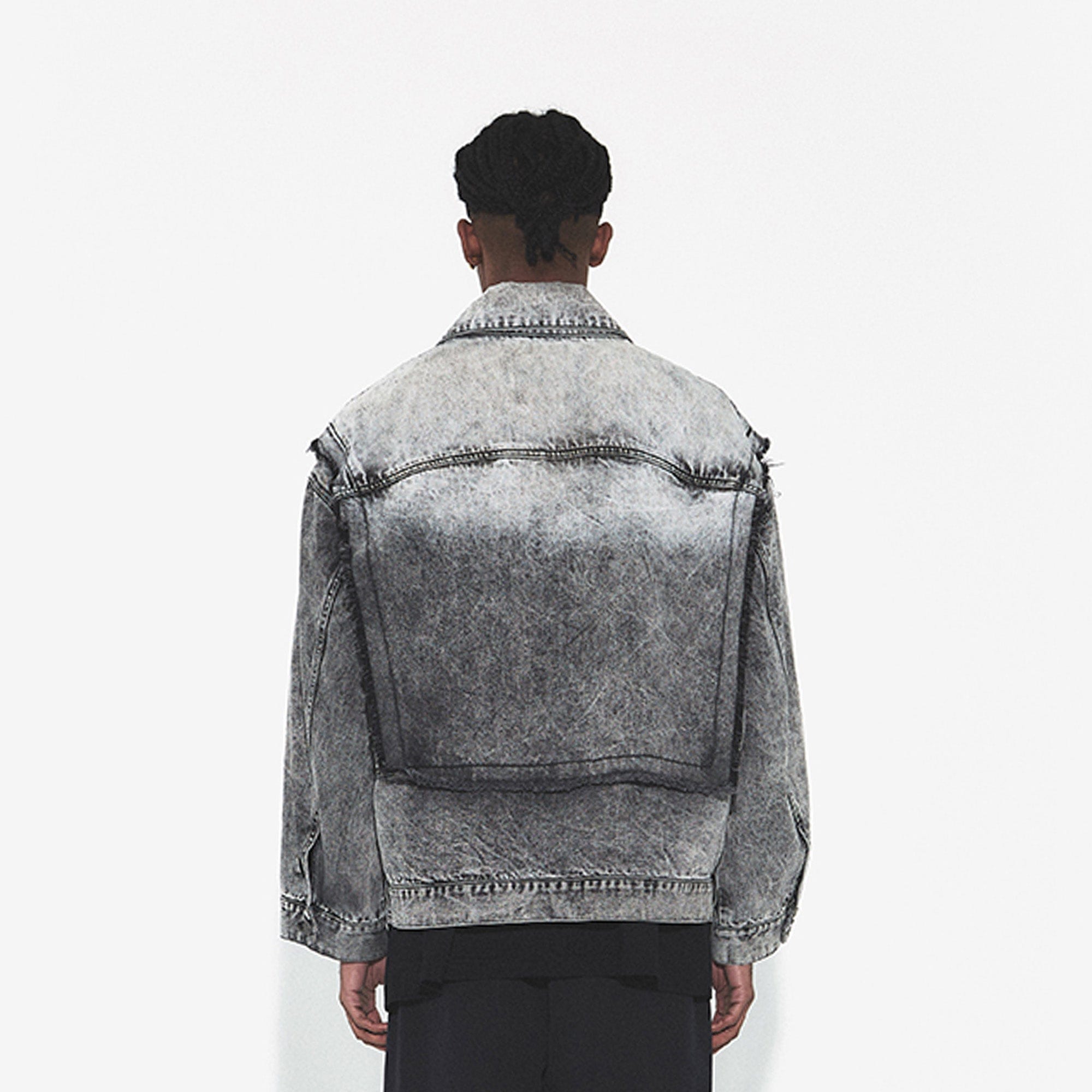 VANN VALRENCE Structural Panel Acid-Washed Oversized Denim Jacket-Jacket-S-Free Shipping Leatheretro