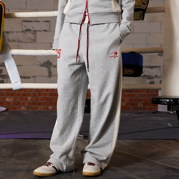 DONSMOKE Paneled Straight-Leg Sweatpants-Pants-S (Preorder)-Free Shipping Leatheretro