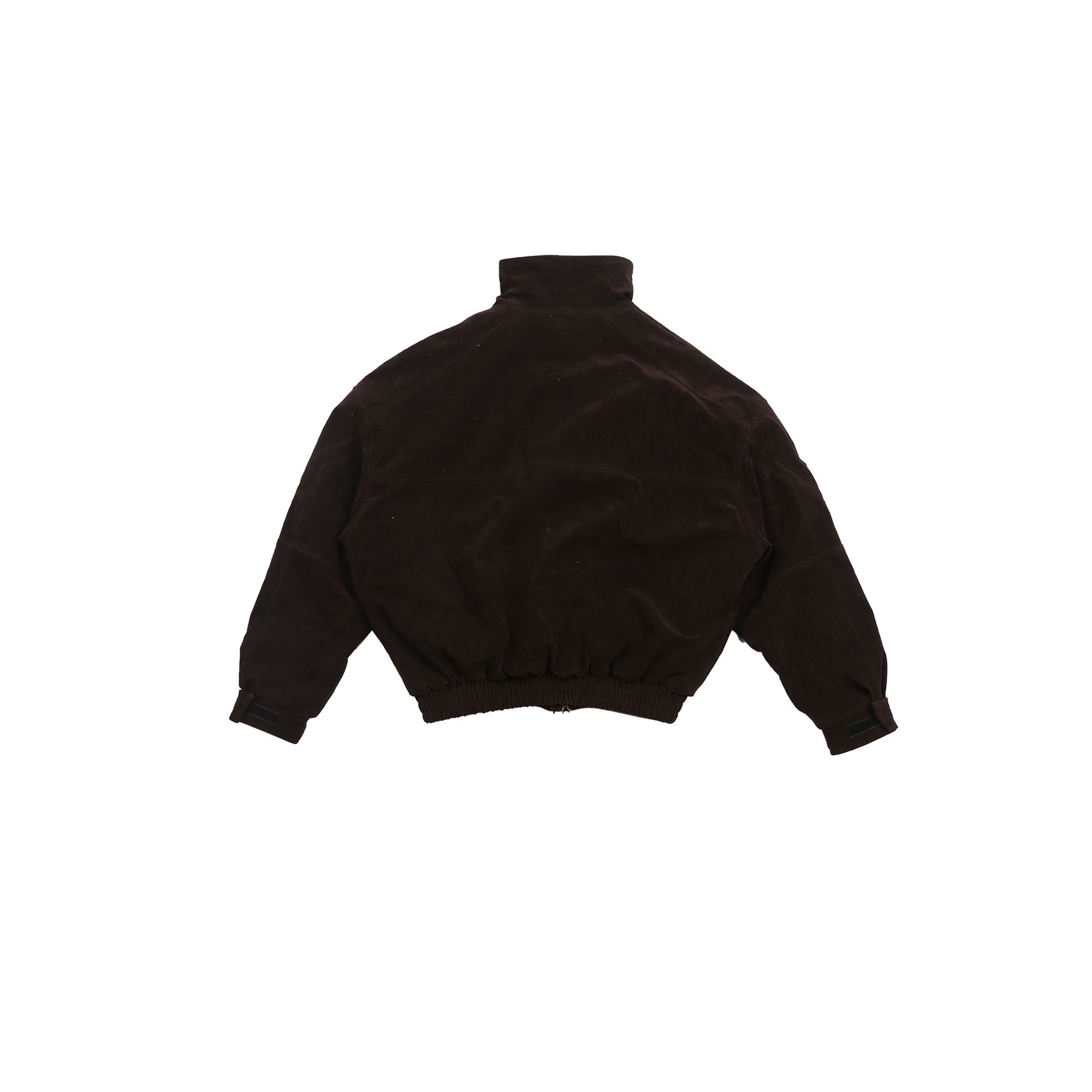 TRECLUB Faux Suede Utility Bomber Jacket-Jacket-S-Free Shipping Leatheretro