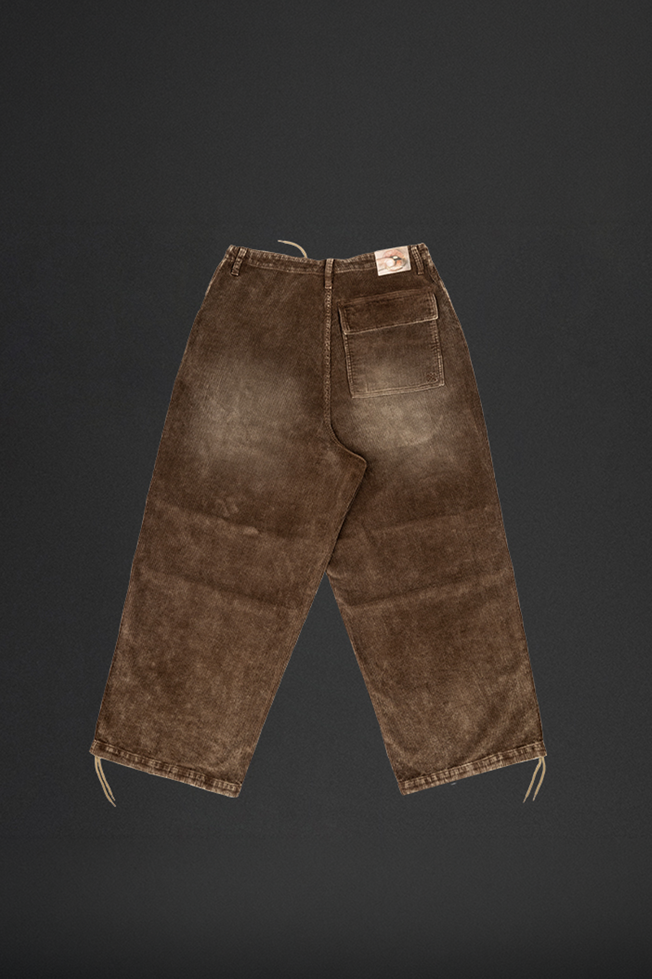 NIANJIUYIKOUER Washed Distressed Corduroy Wide-Leg Pants-Pants-XS-Free Shipping Leatheretro
