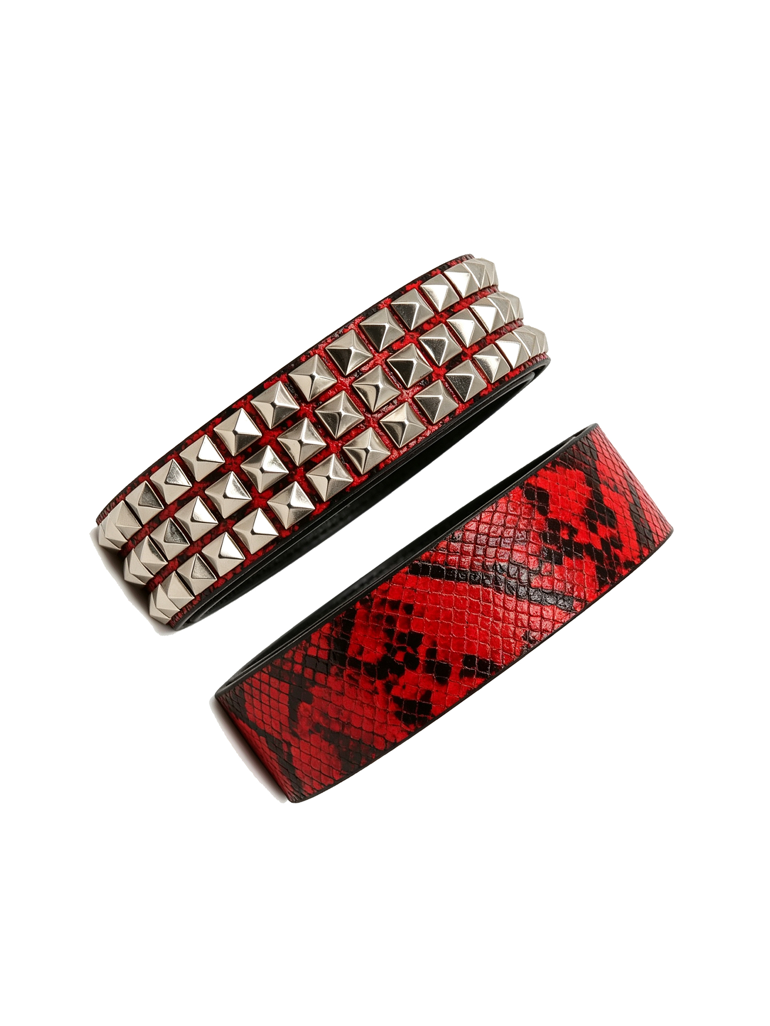 CYCYCY Punk Snakeskin Studded Belt-Belt-One Size-Free Shipping Leatheretro
