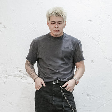 UNDERWATER Devil Distressed T-Shirt-T Shirt-S-Free Shipping Leatheretro