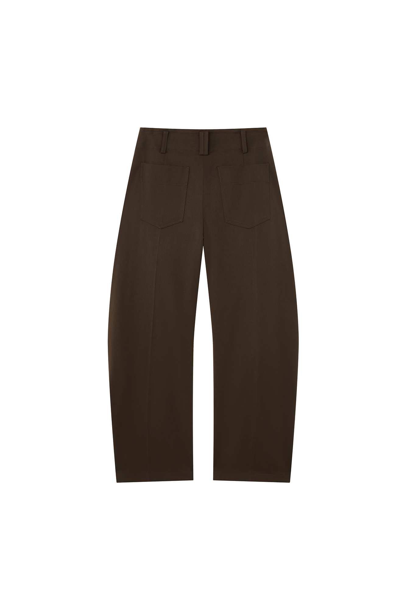 OPICLOTH Wool-Blend Double-Pleated Curved Trousers-Pants-XS-Free Shipping Leatheretro