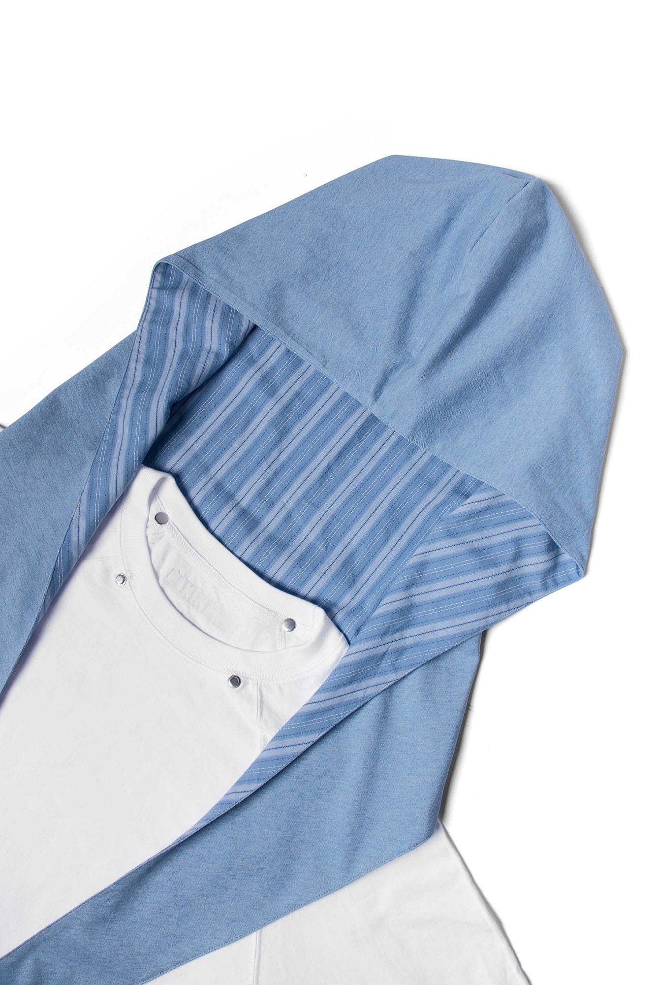 RELABEL Detachable Hood Long-Sleeve Tee White-L/S Tee-XS-Free Shipping Leatheretro