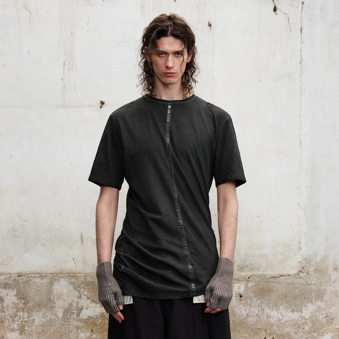 ILNya Nieternite Nifutur Washed Spliced T-Shirt-T Shirt-S (0)-Free Shipping Leatheretro
