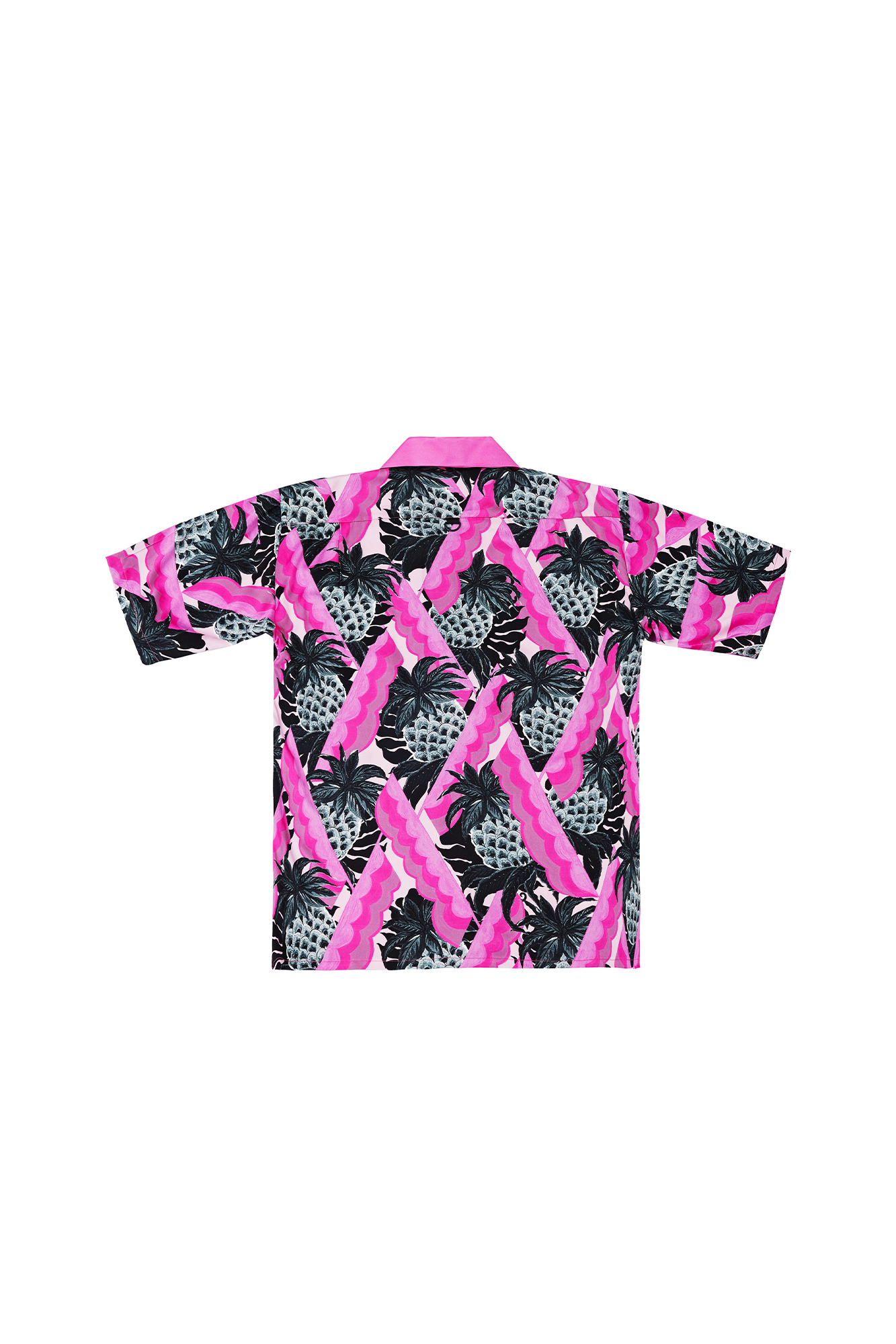 MASH UP ASIA Hawaiian Pineapple Graphic Half Shirt Black-Half shirt-S-Free Shipping Leatheretro