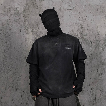 UNDERWATER Faded Curse Pocket T-Shirt-T Shirt-S-Free Shipping Leatheretro