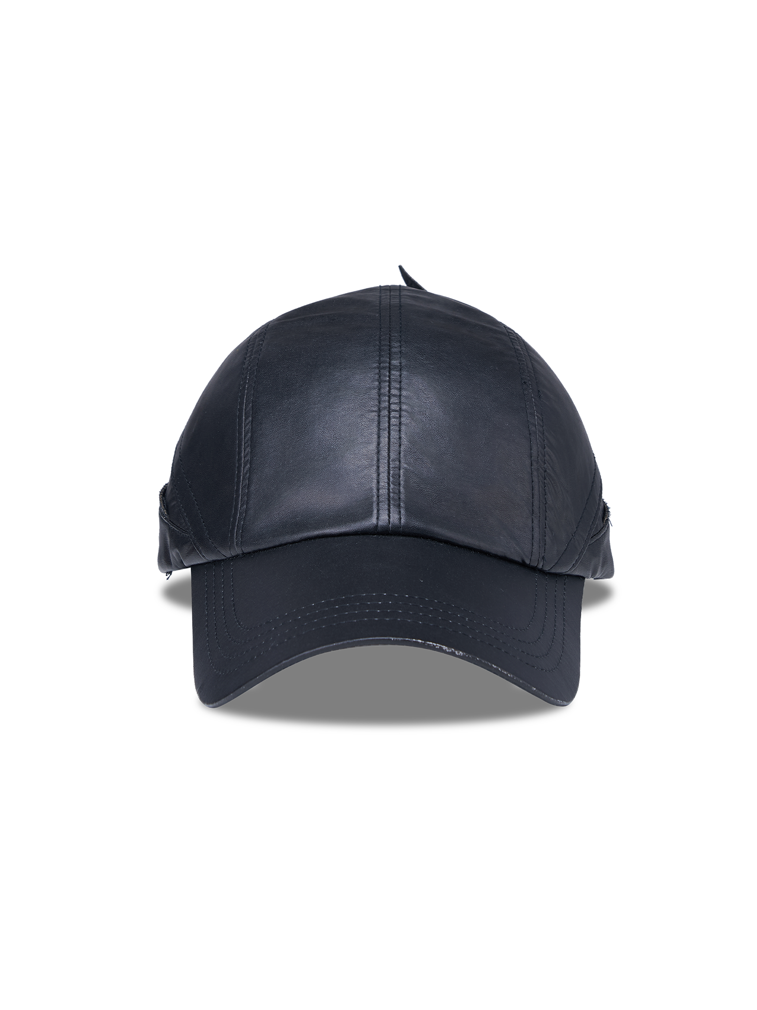 SANB Faux Leather Horned Baseball Cap-Hat, Cap, Beanie-One Size-Free Shipping Leatheretro