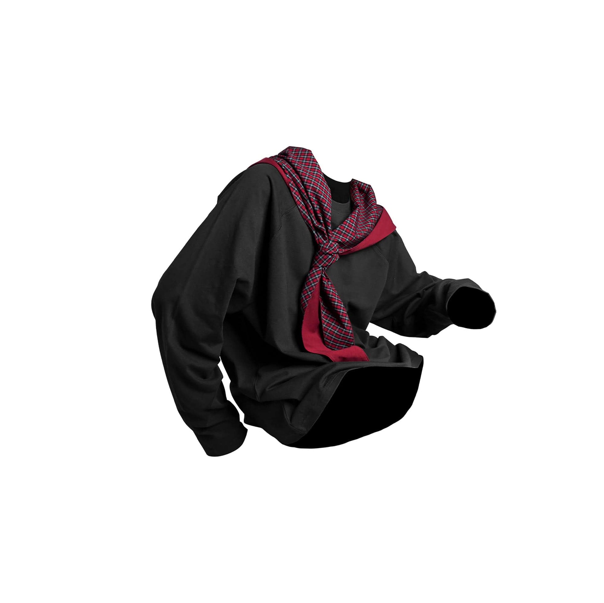 RELABEL Detachable Hood Long-Sleeve Tee Black-L/S Tee-XS-Free Shipping Leatheretro