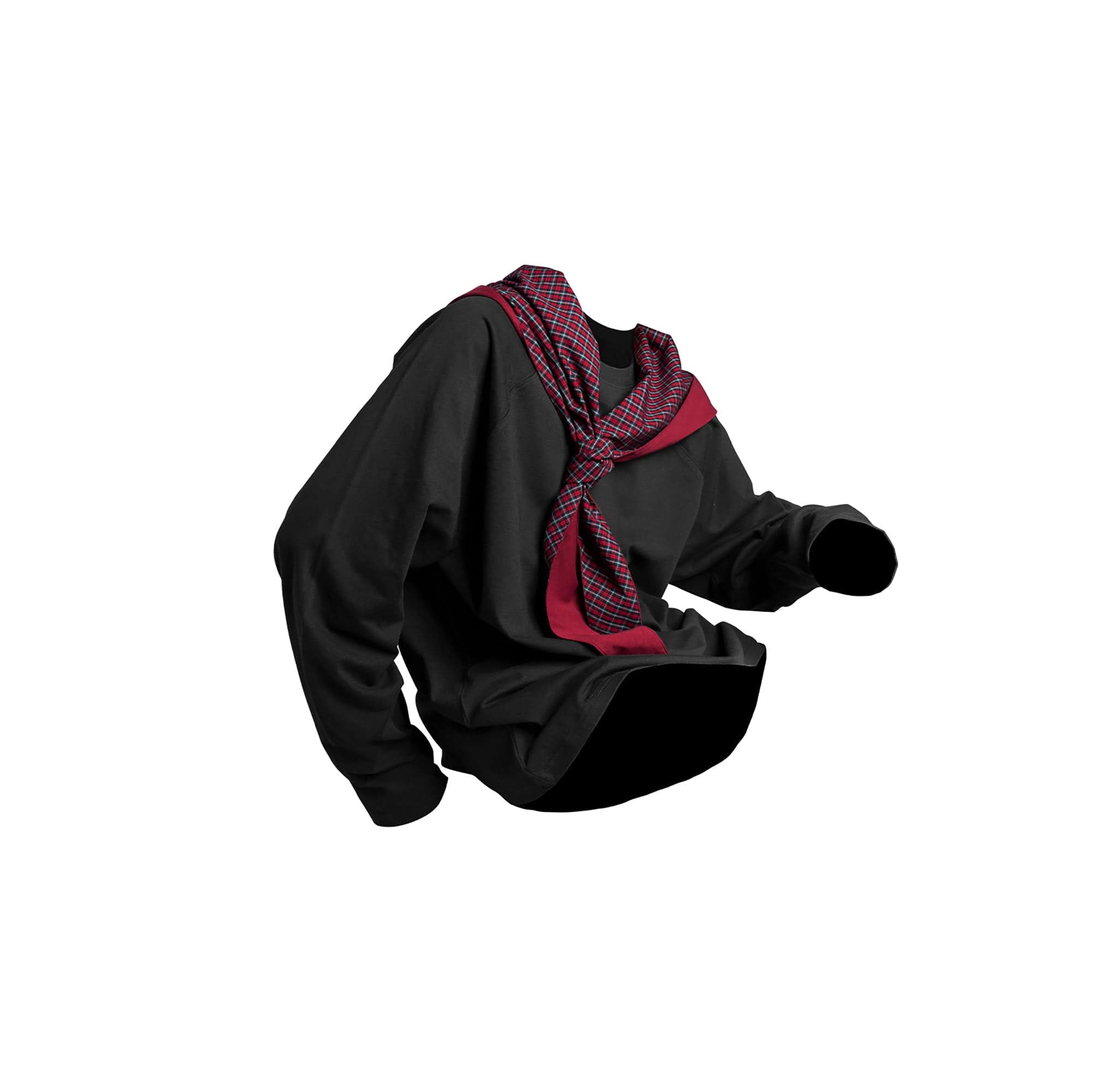 RELABEL Detachable Hood Long-Sleeve Tee Black-L/S Tee-XS-Free Shipping Leatheretro