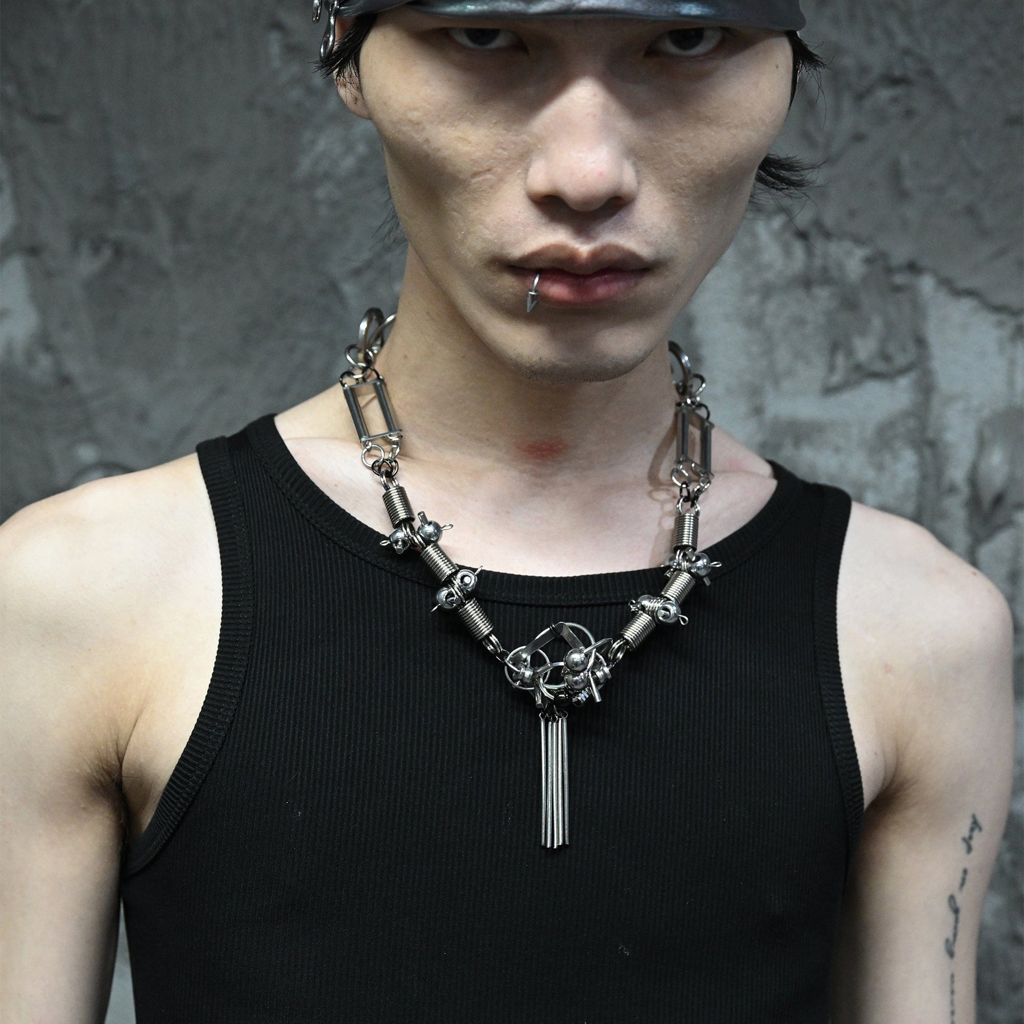 ILLUSORY Ex Machina Adjustable Tassels Rivet Necklace-Necklace-40-58cm (Tassels Style)-Free Shipping Leatheretro