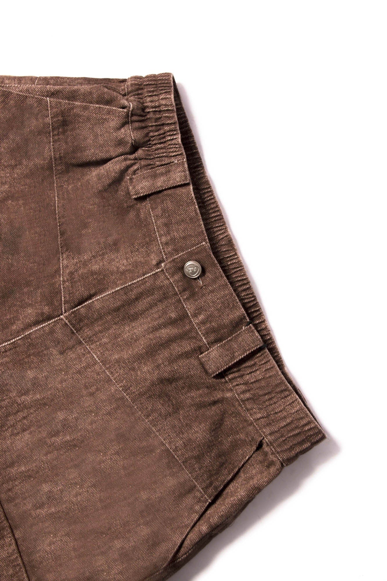 RELABEL Tie-Dye Multi-Pocket Pleated Straps Cargo-Pants-XS-Brown-Free Shipping Leatheretro