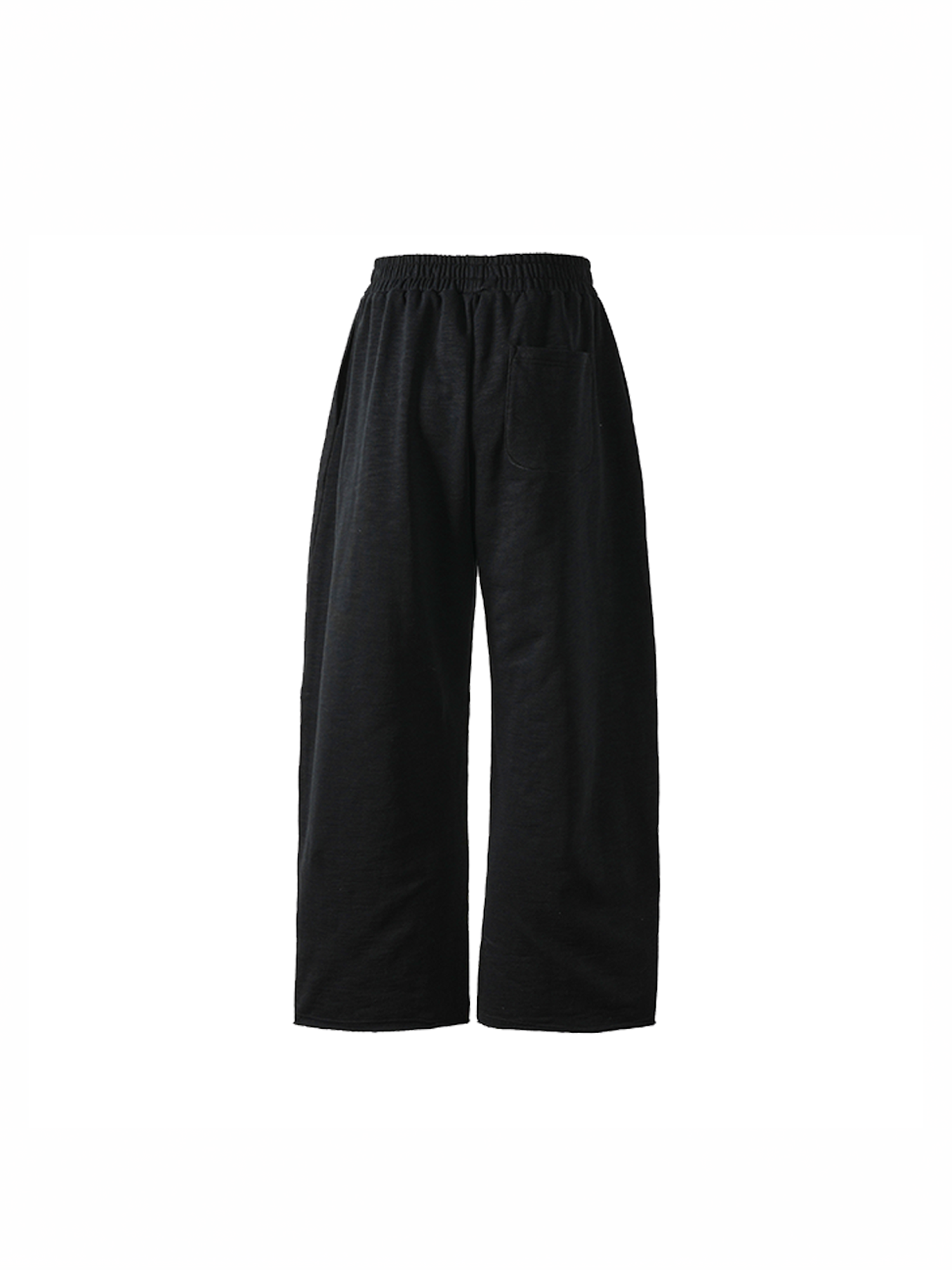 PMW Terry Wide-Leg Straight Sweatpants-Pants-S-White-Free Shipping Leatheretro