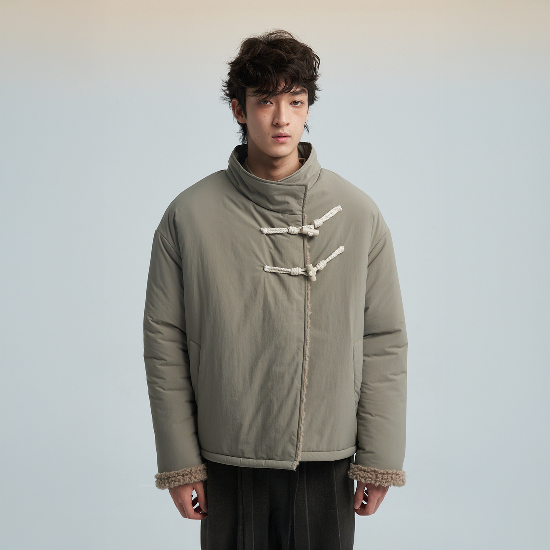 SAME FLOW Reversible Fleece-Lined Puffer-Jacket-S-Free Shipping Leatheretro