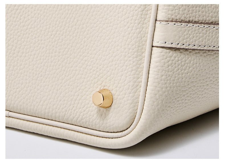 Luxury Leather Bucket Bag for Women-handbags-black-Free Shipping Leatheretro