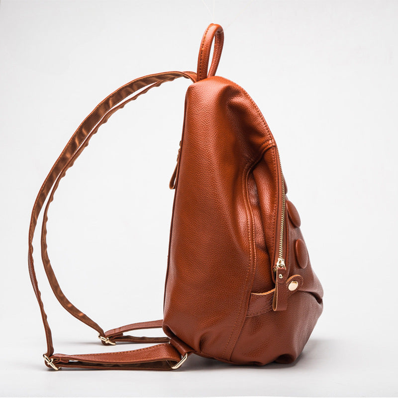 Genuine Leather Women's Backpack-Backpack-burgundy-Free Shipping Leatheretro