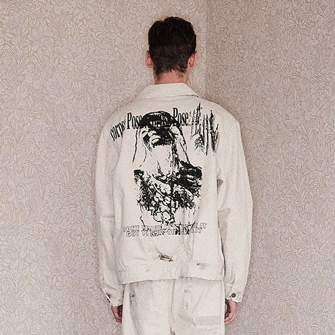 RICHILL Graphic Paint-Splattered Distressed Jacket-Jacket-S-Free Shipping Leatheretro