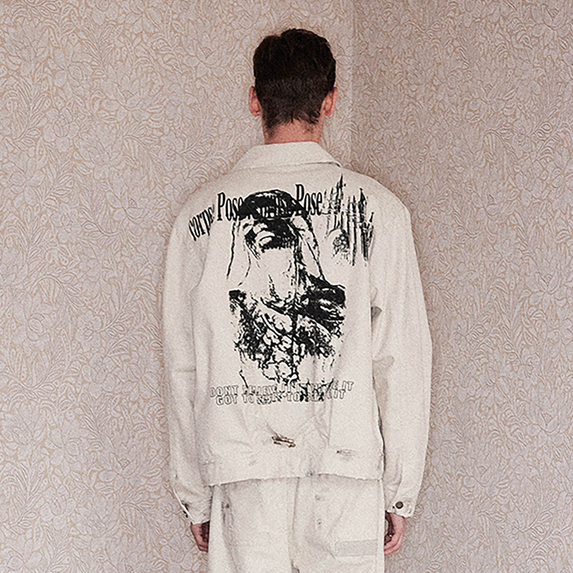 RICHILL Graphic Paint-Splattered Distressed Jacket-Jacket-S-Free Shipping Leatheretro
