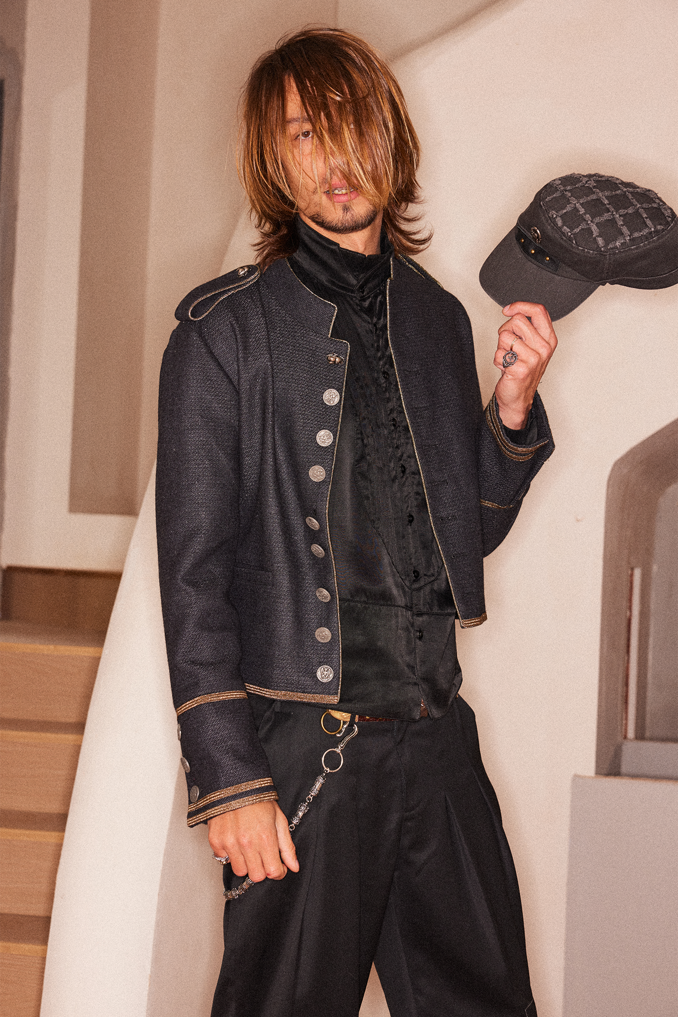 RICHILL Regal Button-Up Wool Court Jacket-Jacket-S-Free Shipping Leatheretro