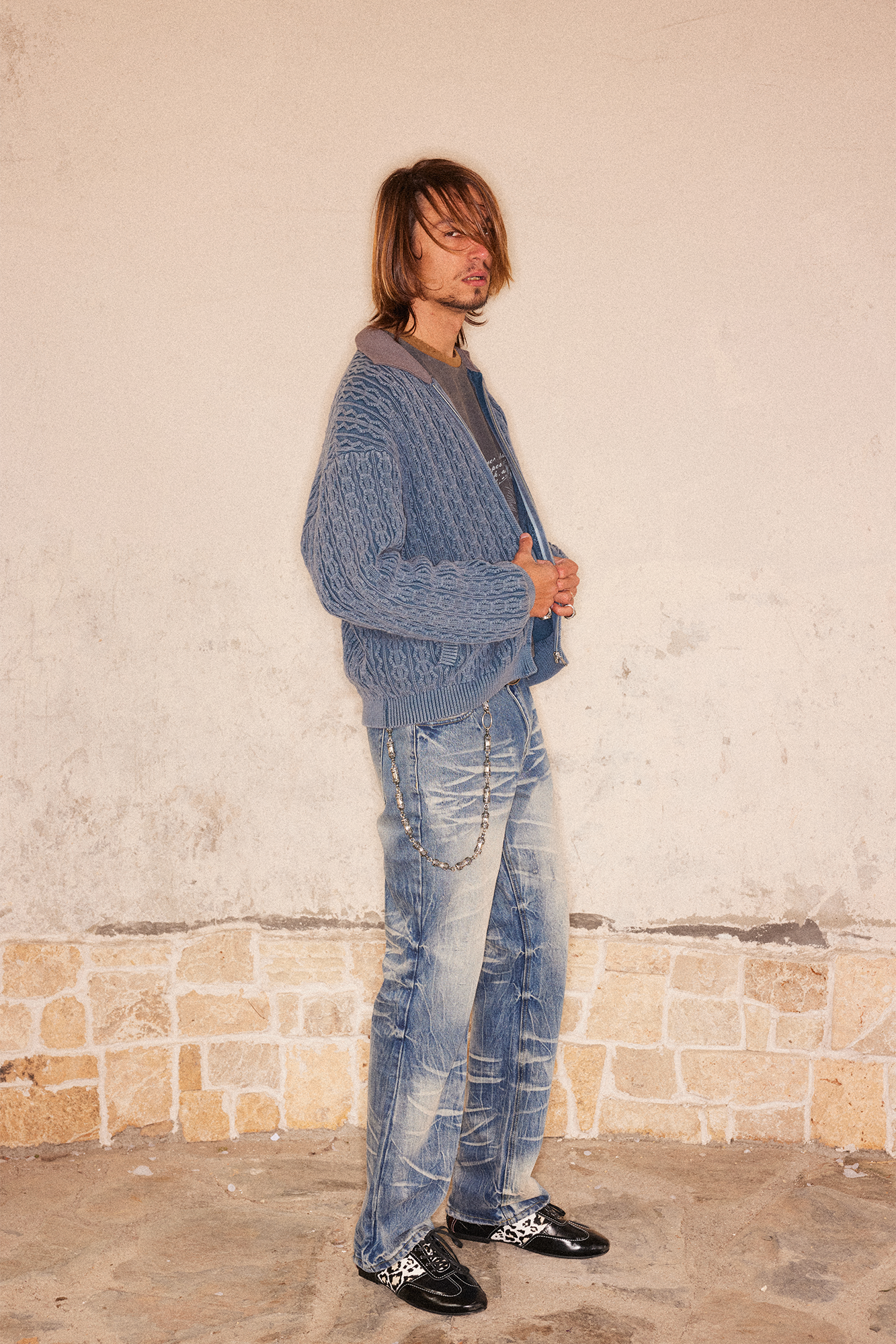 RICHILL Wash-Whisker Distressed Straight-Leg Jeans-Jeans-S-Free Shipping Leatheretro