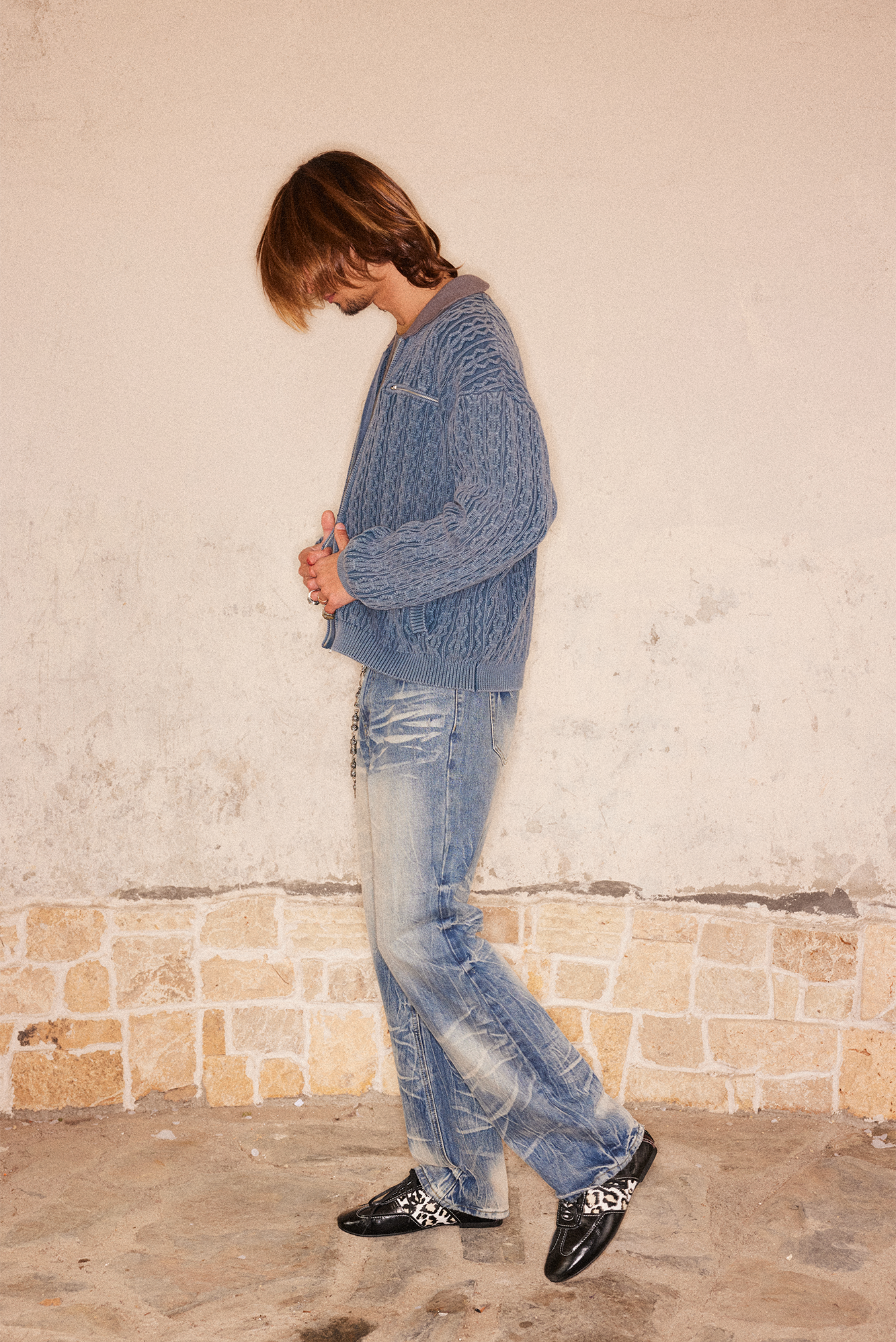 RICHILL Wash-Whisker Distressed Straight-Leg Jeans-Jeans-S-Free Shipping Leatheretro