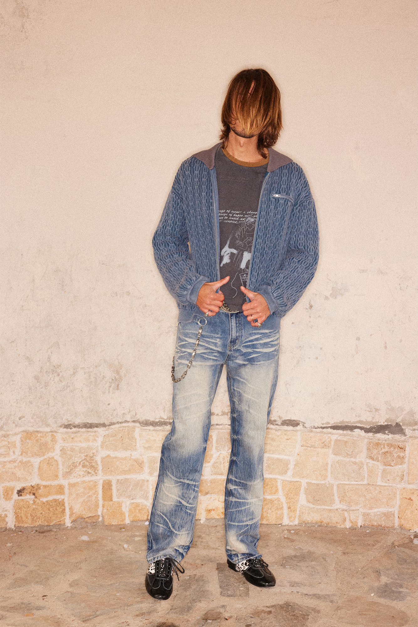 RICHILL Wash-Whisker Distressed Straight-Leg Jeans-Jeans-S-Free Shipping Leatheretro