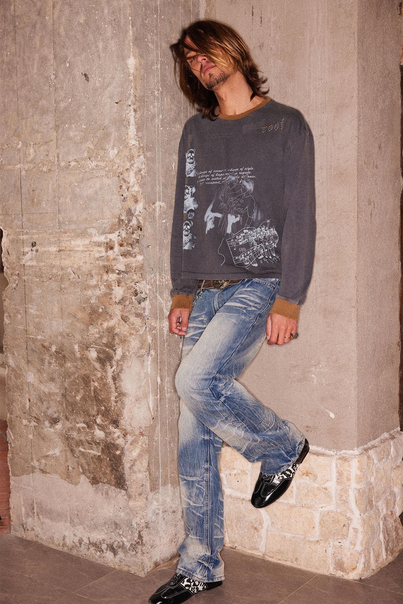 RICHILL Wash-Whisker Distressed Straight-Leg Jeans-Jeans-S-Free Shipping Leatheretro