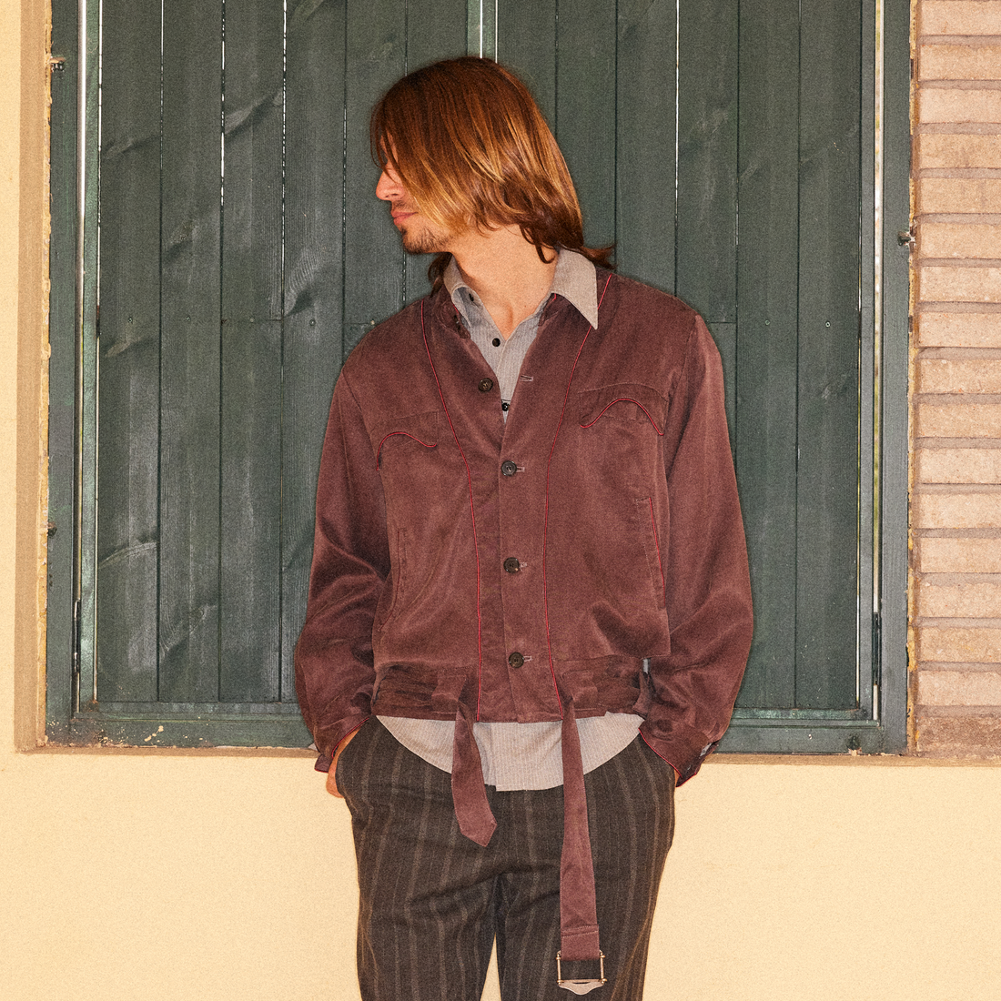 RICHILL Contrast Piped Stand-Collar Jacket-Jacket-S-Free Shipping Leatheretro