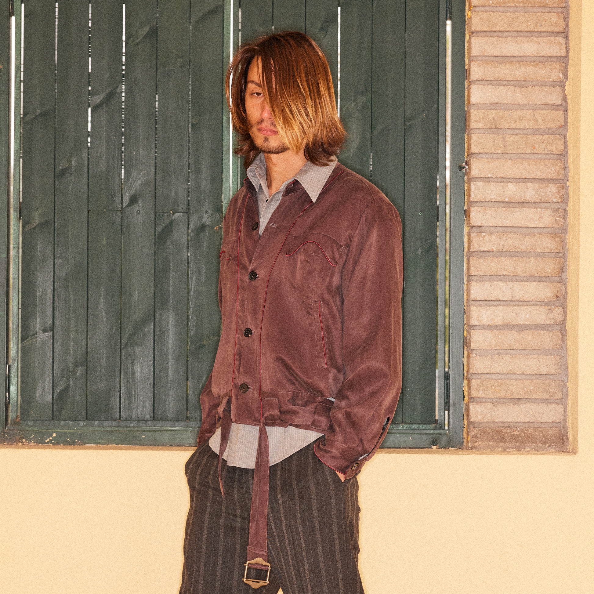 RICHILL Contrast Piped Stand-Collar Jacket-Jacket-S-Free Shipping Leatheretro