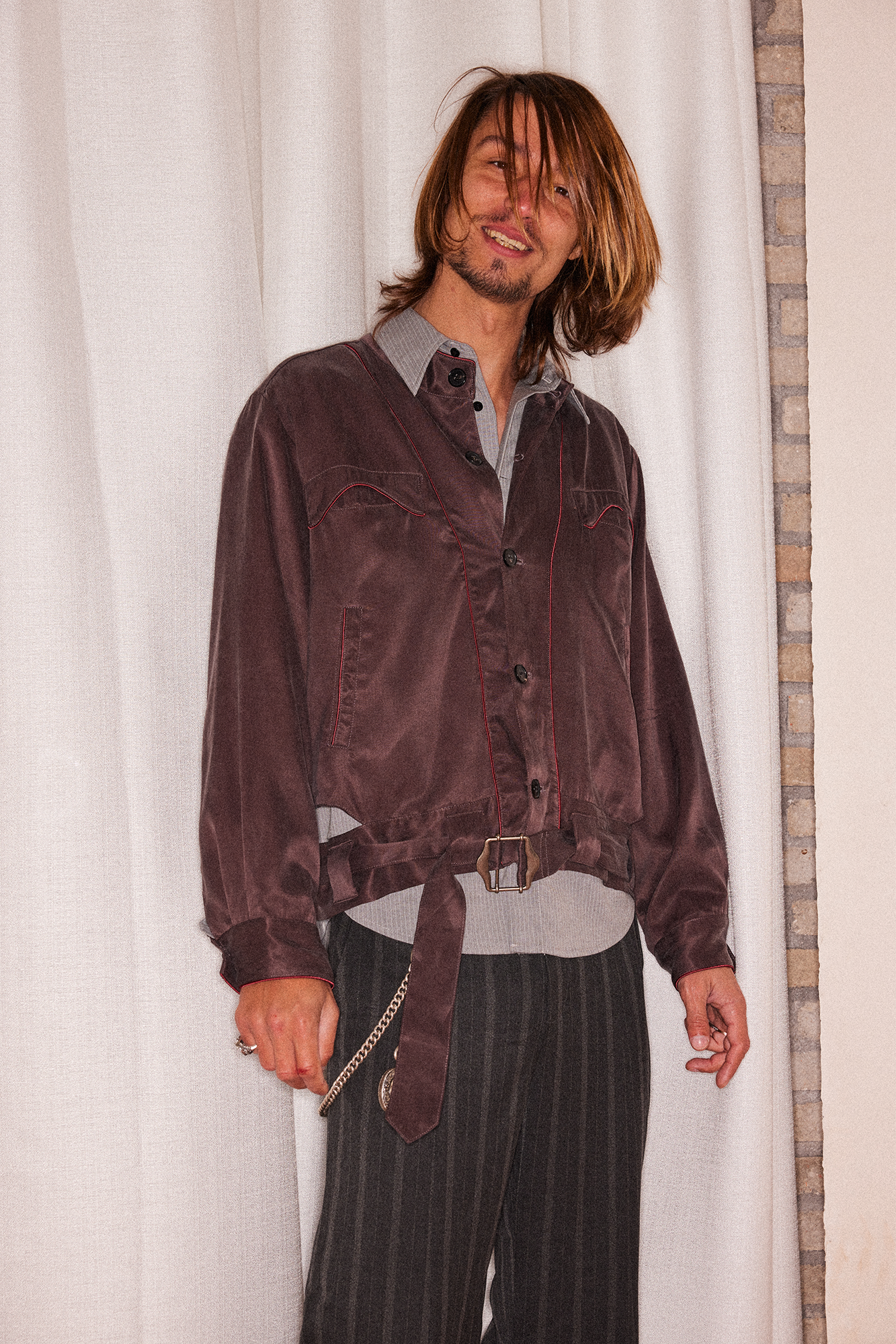 RICHILL Contrast Piped Stand-Collar Jacket-Jacket-S-Free Shipping Leatheretro