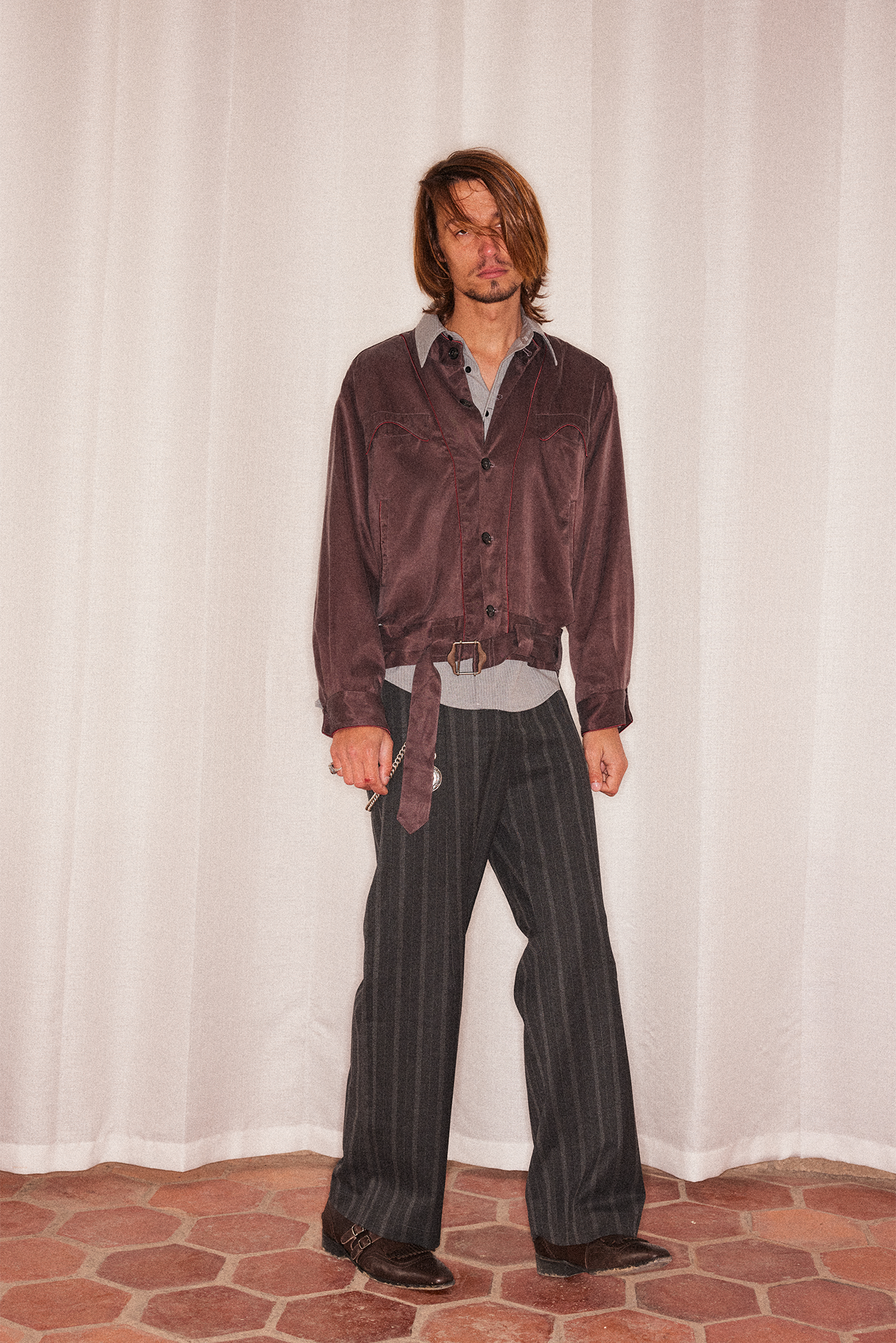 RICHILL Contrast Piped Stand-Collar Jacket-Jacket-S-Free Shipping Leatheretro