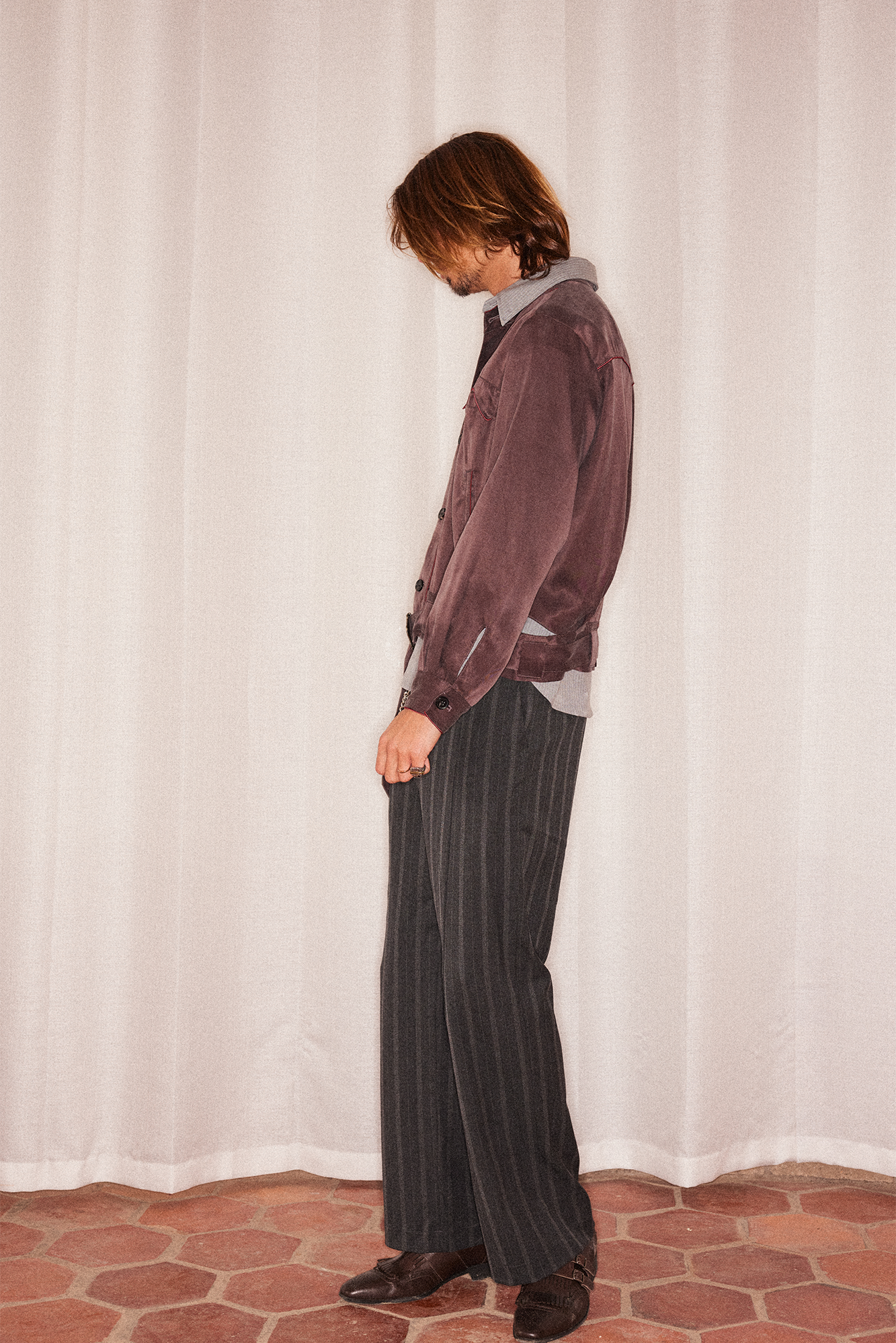 RICHILL Contrast Piped Stand-Collar Jacket-Jacket-S-Free Shipping Leatheretro