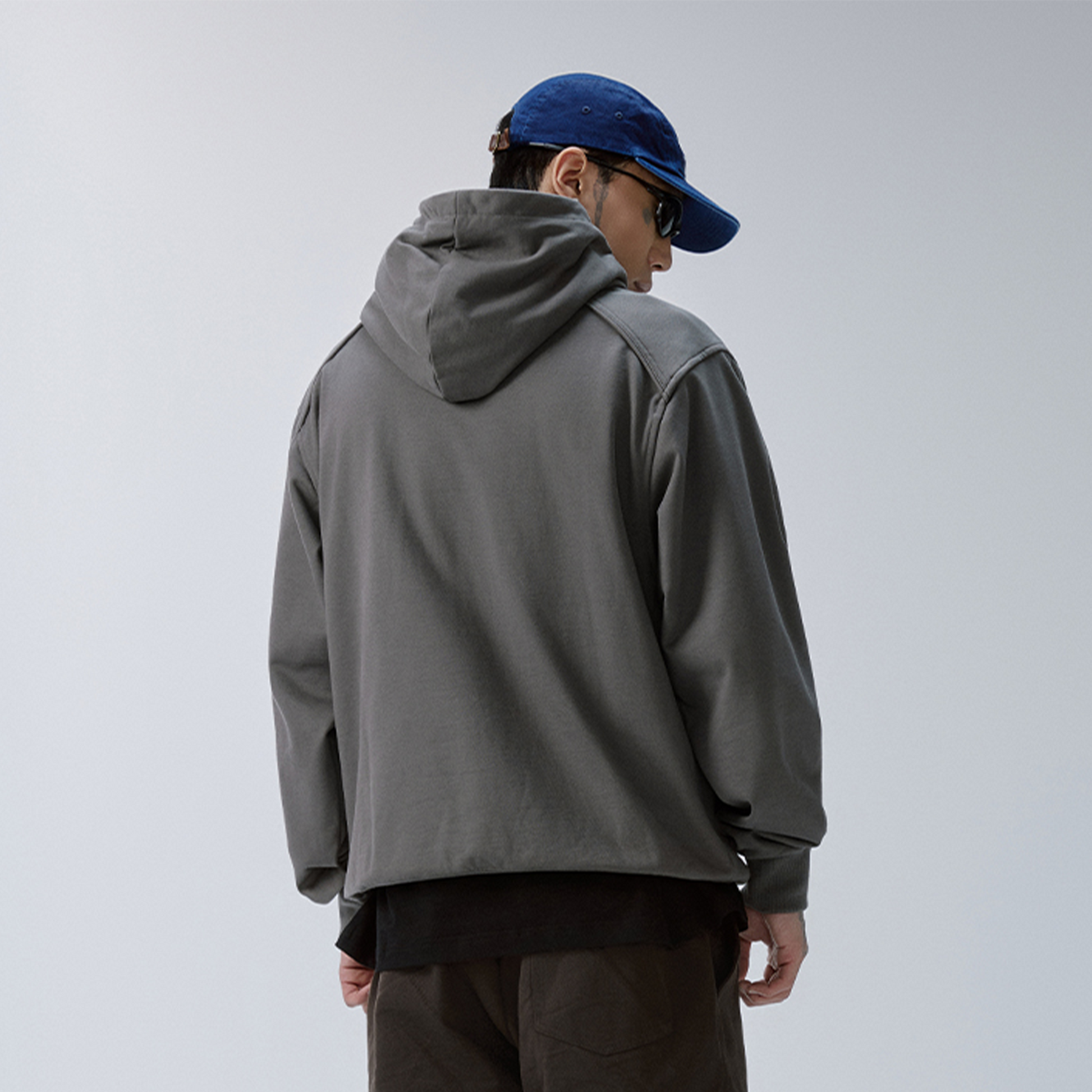 F2CE Essential Metal Badge Snap Hoodie-Hoodie-S-Black-Free Shipping Leatheretro