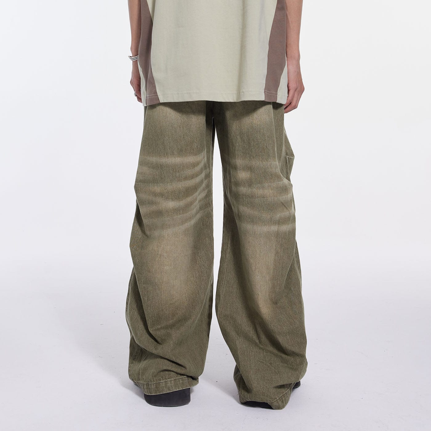 WHISTLEHUNTER Triple Washed Drape Jeans (3 Colors)-Jeans-S-Ash-Free Shipping Leatheretro