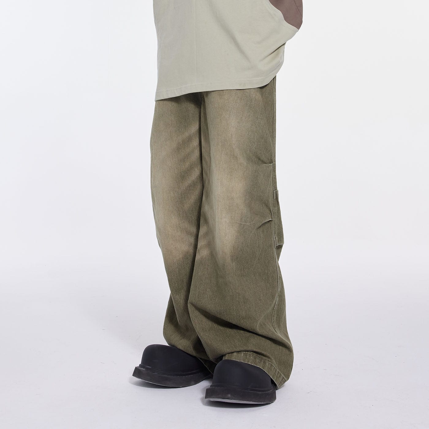 WHISTLEHUNTER Triple Washed Drape Jeans (3 Colors)-Jeans-S-Ash-Free Shipping Leatheretro