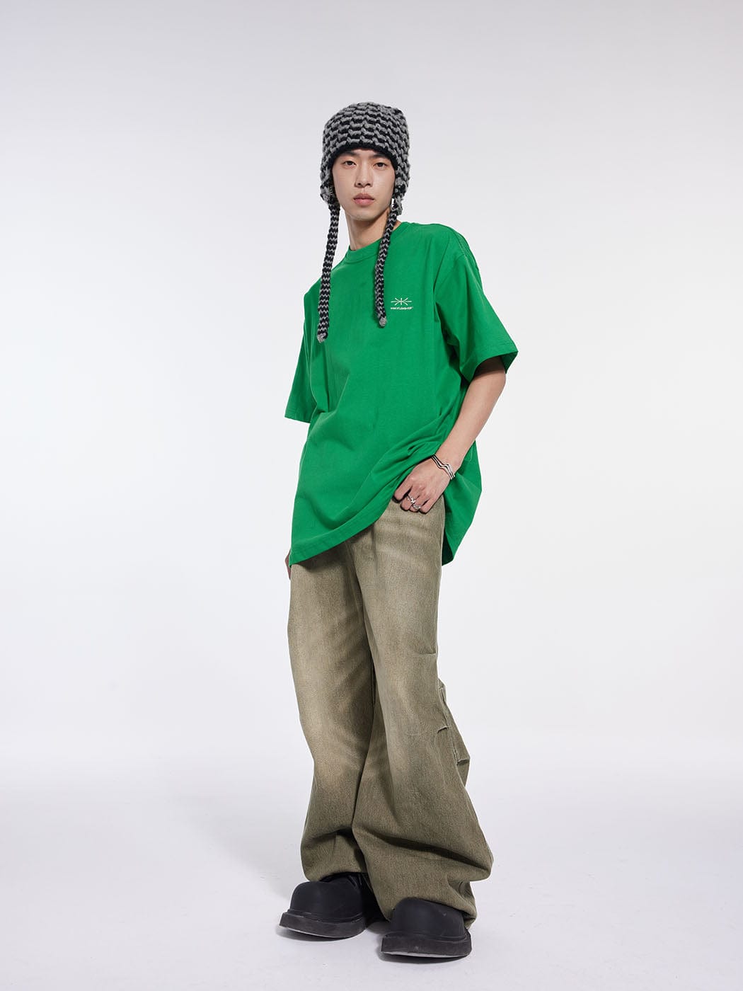 WHISTLEHUNTER Triple Washed Drape Jeans (3 Colors)-Jeans-S-Ash-Free Shipping Leatheretro