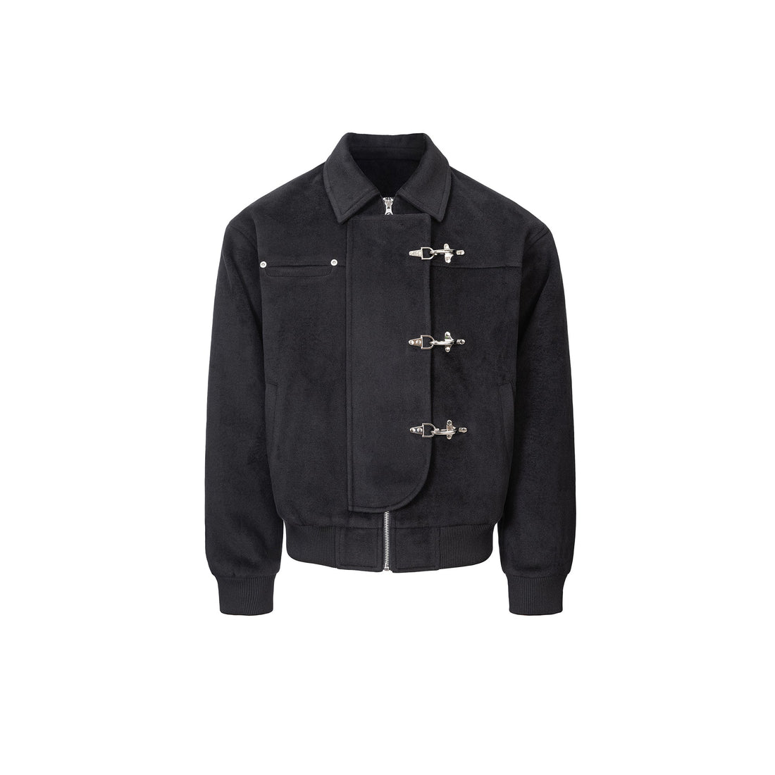 ESAIAS Harness-Lock Wool-Blend Jacket-Jacket-S-Free Shipping Leatheretro