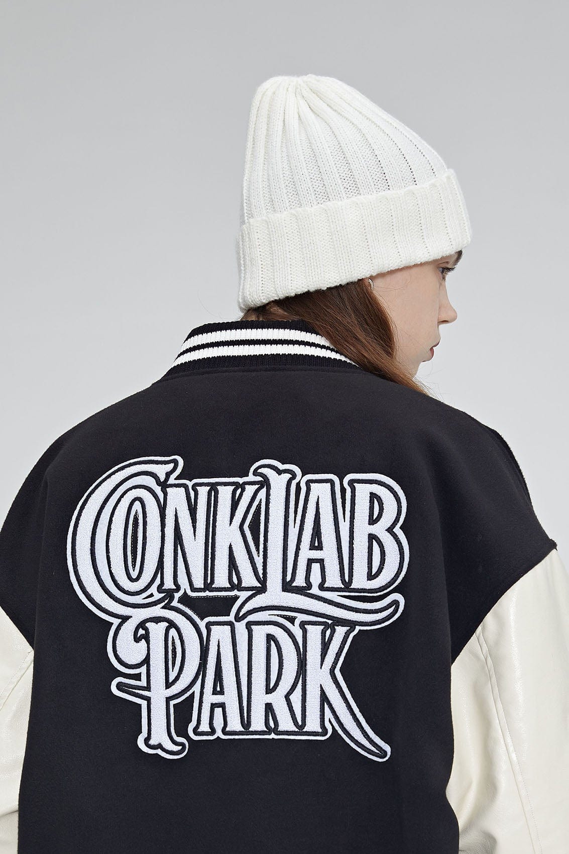 CONKLAB Angel Bear Varsity Jacket (Only Size S Left)-Jacket-S-Blue-Free Shipping Leatheretro