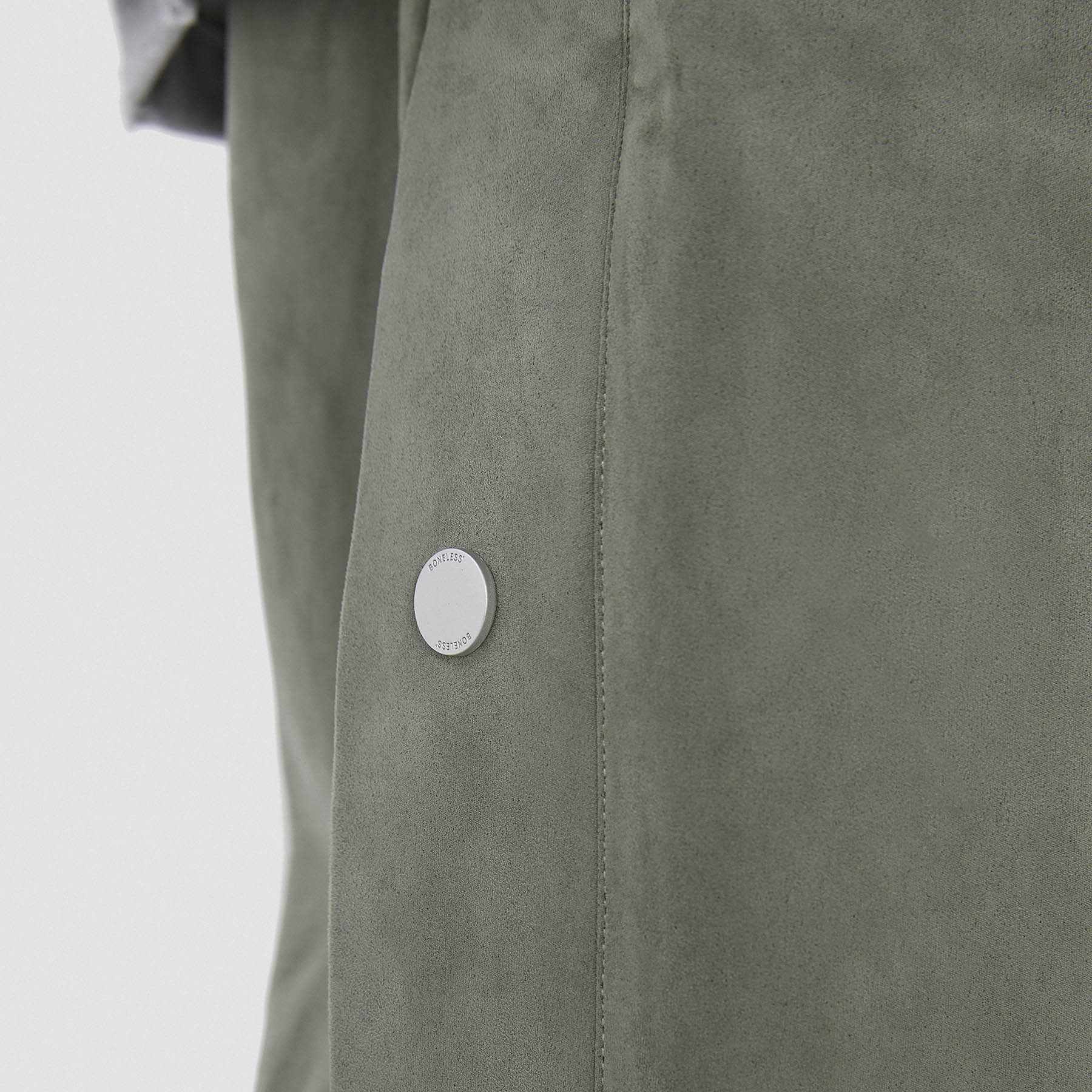 BONELESS Suede Textured Buttoned Pants-Pants-S-Light Grey-Free Shipping Leatheretro