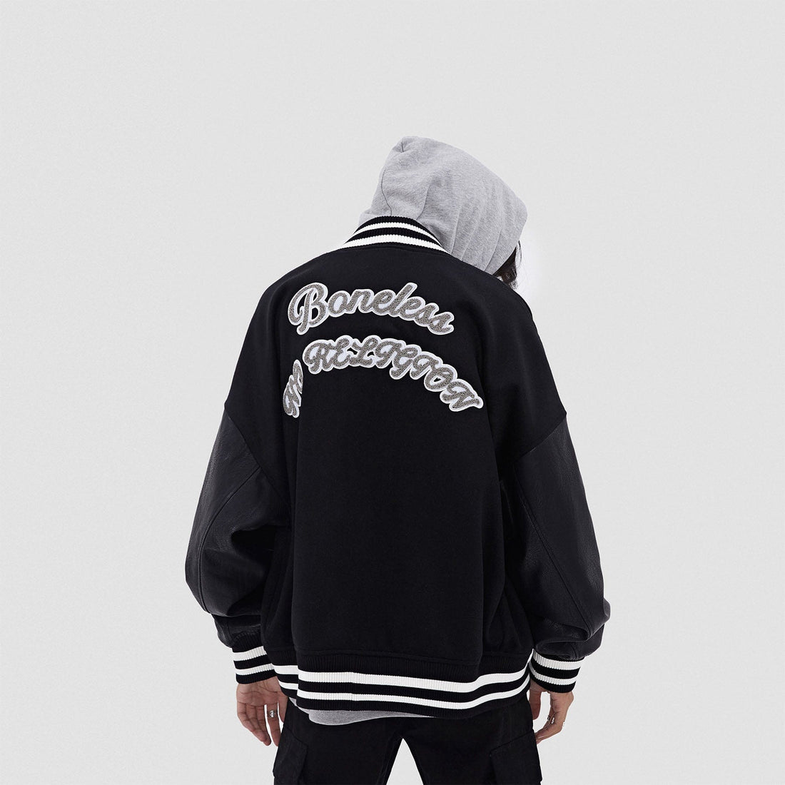 BONELESS Cities Varsity Jacket-Jacket-S-Free Shipping Leatheretro