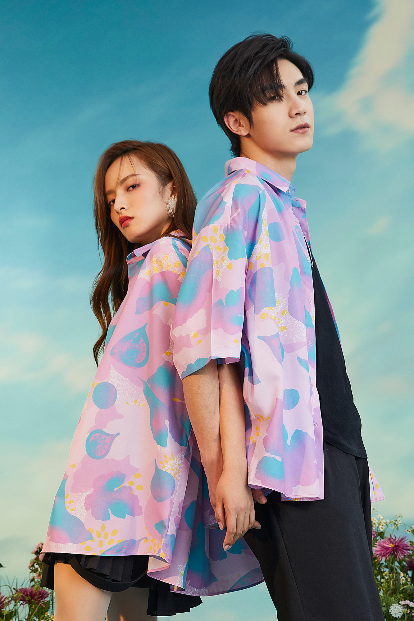 MASH UP ASIA Fig Graphic Half Shirt-Half shirt-M-Green-Free Shipping Leatheretro